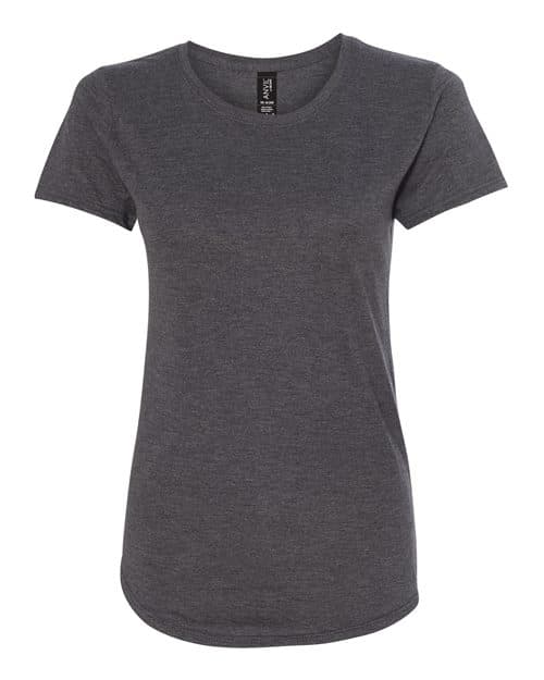 Gildan Women's Softstyle® Triblend T-Shirt in Dark Heather