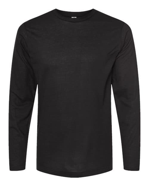 Tultex Unisex Poly-Rich Long Sleeve T-Shirt in Black