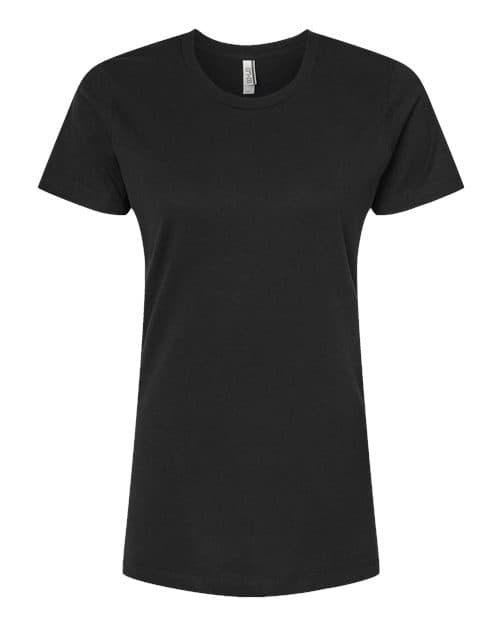 Tultex Women's Premium Cotton T-Shirt in Black