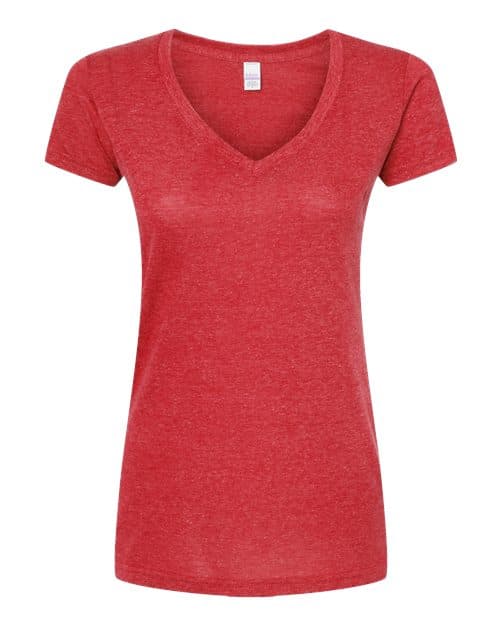 Tultex Women's Poly-Rich V-Neck T-Shirt