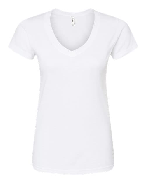 Tultex Women's Fine Jersey V-Neck T-Shirt