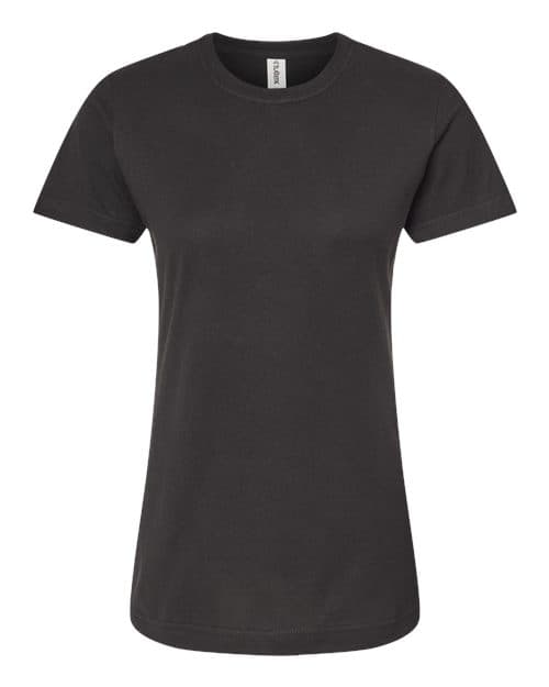 Tultex Women's Fine Jersey Classic Fit T-Shirt in Black