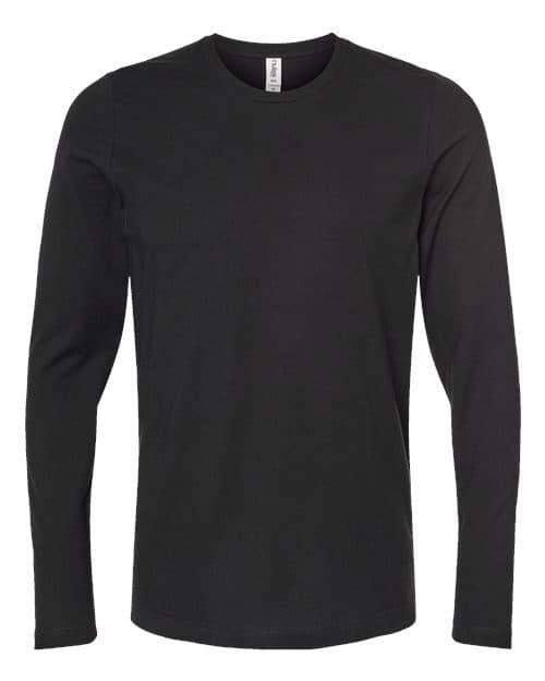 Tultex Unisex Premium Cotton Long Sleeve T-Shirt in Black
