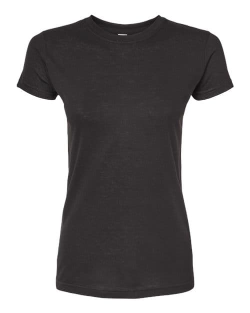 Tultex Women's Poly-Rich T-Shirt in Black