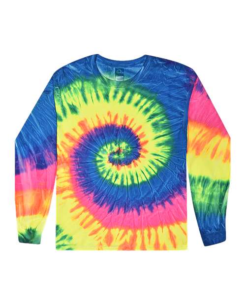 Colortone Unisex Tie-Dyed Long Sleeve T-Shirt