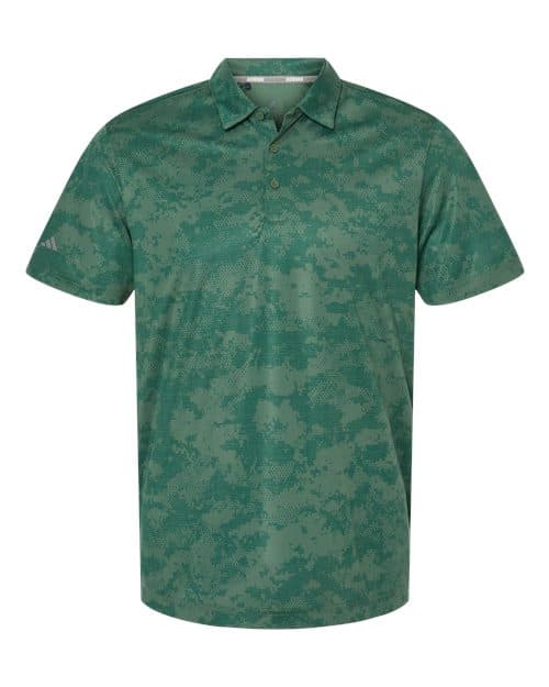Adidas Men's All Over Camo Print Polo