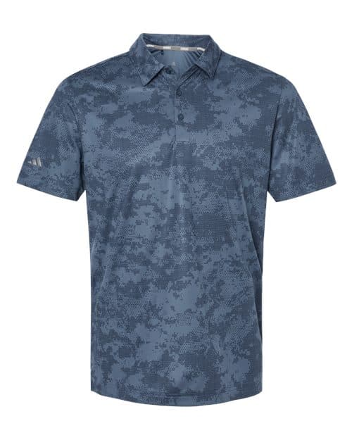 Adidas Men's All Over Camo Print Polo