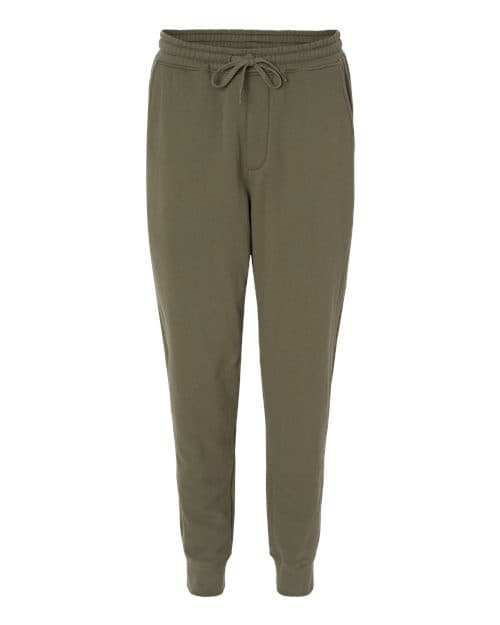 Independent Trading Co. Men's Midweight Fleece Sweatpants in Army