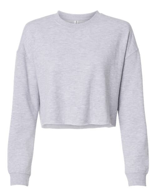 Independent Trading Co. Women's Lightweight Crop Crewneck Sweatshirt