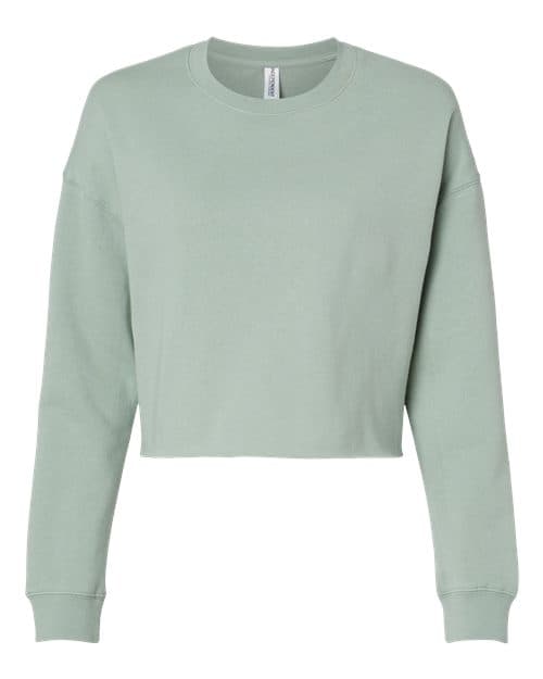 Independent Trading Co. Women's Lightweight Crop Crewneck Sweatshirt