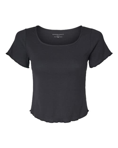 Boxercraft Women's Baby Rib T-Shirt in Black