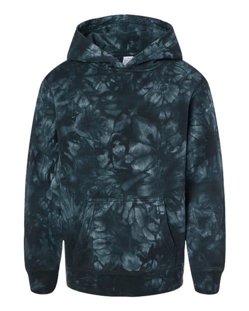 Independent Trading Co. Youth Midweight Tie-Dyed Hooded Sweatshirt