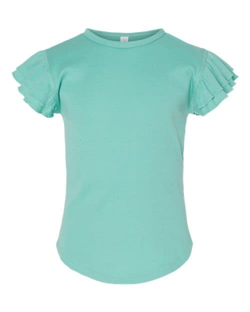 Rabbit Skins Toddler Flutter Sleeve Tee