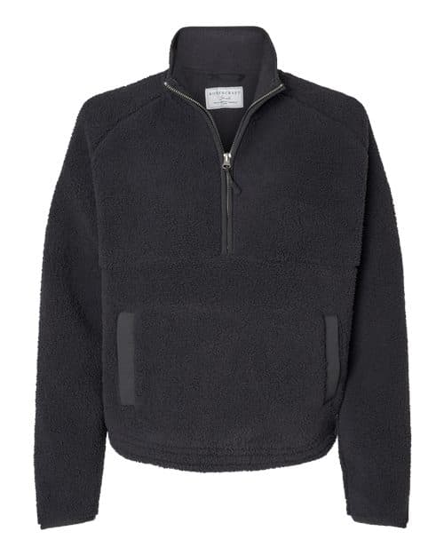 Boxercraft Women's Everest Half-Zip Pullover in Black