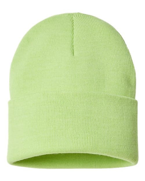 Atlantis Headwear Sustainable Beanie in Acid Green