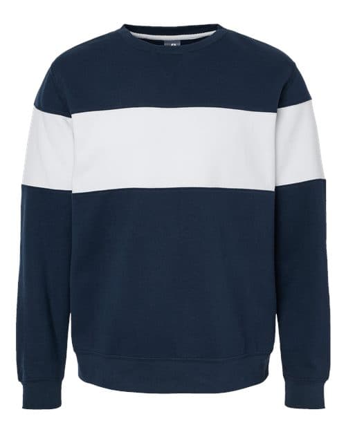 J. America Unisex Varsity Fleece Crewneck Sweatshirt