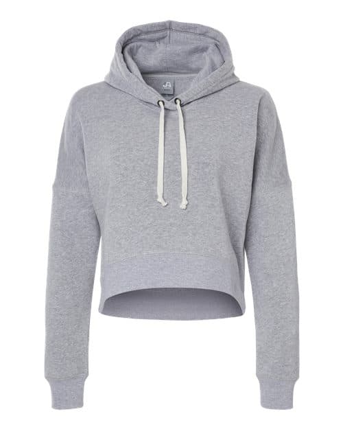J. America Women's Crop Hooded Sweatshirt