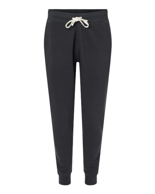 J. America Unisex Triblend Fleece Joggers in Black Solid