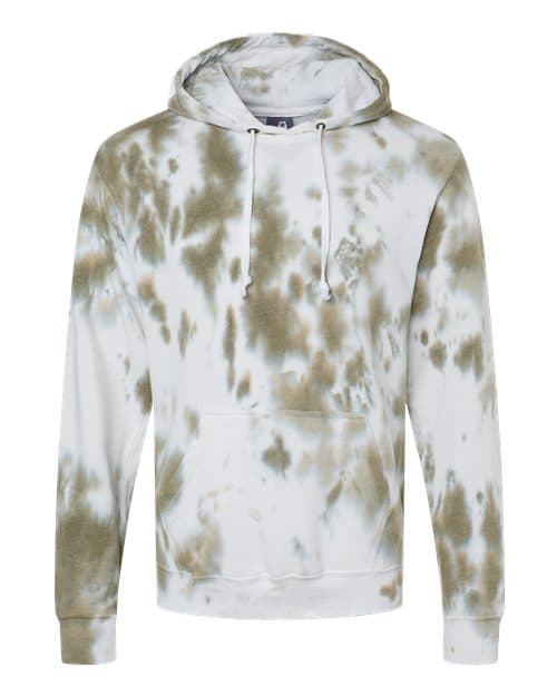 J. America Men's Tie-Dyed Fleece Hooded Sweatshirt