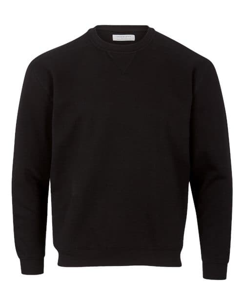Boxercraft Men's Fleece Crewneck Sweatshirt in Black