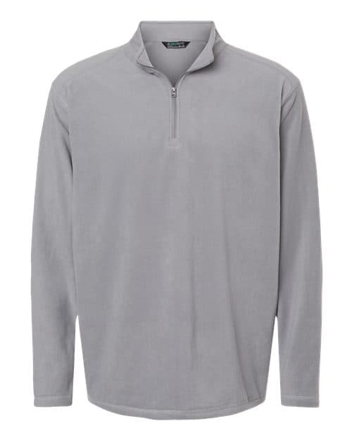 Augusta Sportswear Unisex Eco Revive™ Micro-Lite Fleece Quarter-Zip Pullover in Athletic Grey