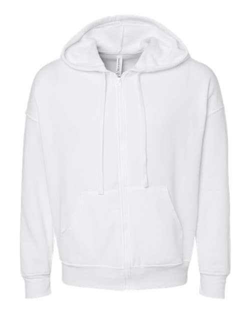 BELLA + CANVAS Unisex Sponge Fleece DTM Full-Zip Hoodie Sweatshirt