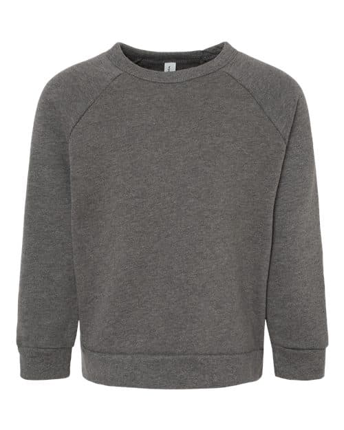 BELLA + CANVAS Toddler Sponge Fleece Raglan Crewneck Sweatshirt