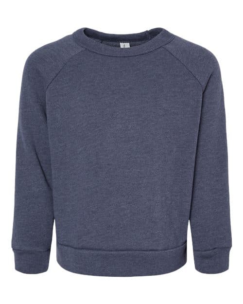BELLA + CANVAS Toddler Sponge Fleece Raglan Crewneck Sweatshirt