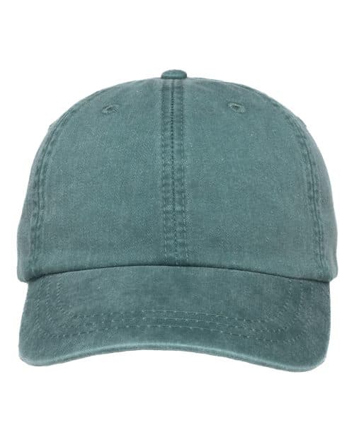 Adams Headwear Optimum Pigment-Dyed Dad Hat in Aqua