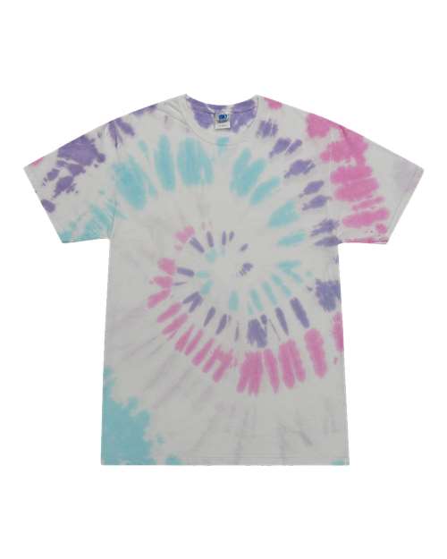 Colortone Unisex Multi-Color Tie-Dyed T-Shirt in Acadia