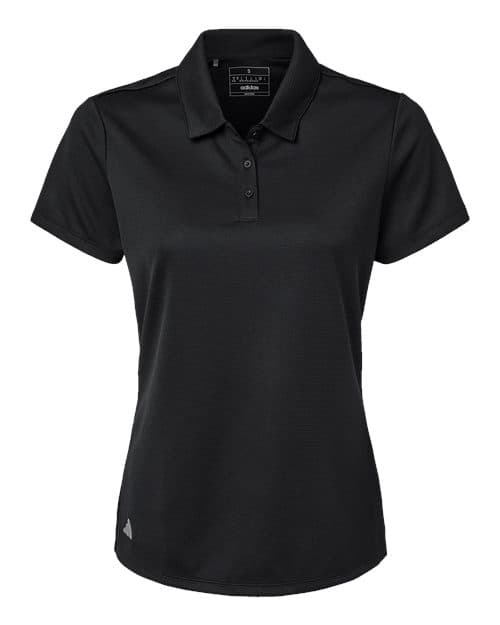 Adidas Women's Micro Piqué Polo in Black