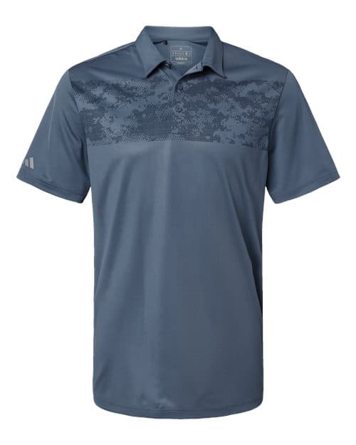 Adidas Men's Camo Chest Print Polo