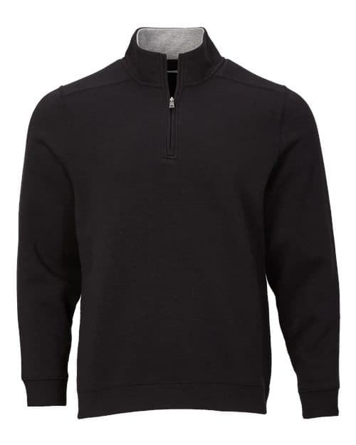 Boxercraft Unisex Fleece Quarter-Zip Pullover in Black