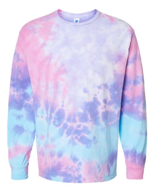 Colortone Unisex Tie-Dyed Long Sleeve T-Shirt