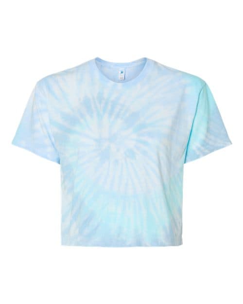 Colortone Women's Tie-Dyed Crop T-Shirt