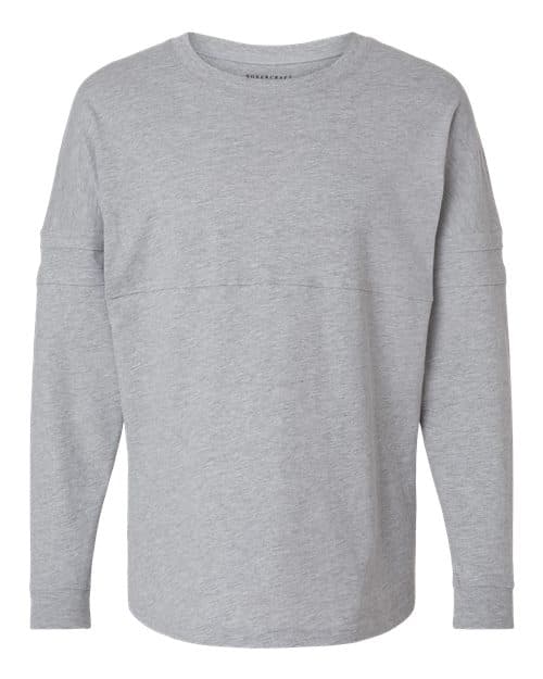 Boxercraft Women's Pom Pom Long Sleeve Jersey T-Shirt
