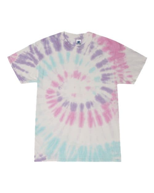 Colortone Youth Multi-Color Tie-Dyed T-Shirt in Acadia