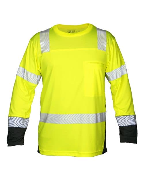 Kishigo Unisex Premium Black Series® Cool Touch Class 3 Long Sleeve T-Shirt