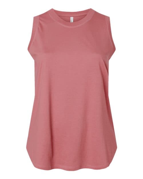 LAT Women's Curvy Relaxed Fine Jersey Tank
