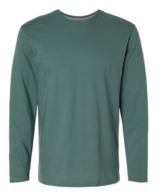 LAT Unisex Fine Jersey Long Sleeve Tee in Basil