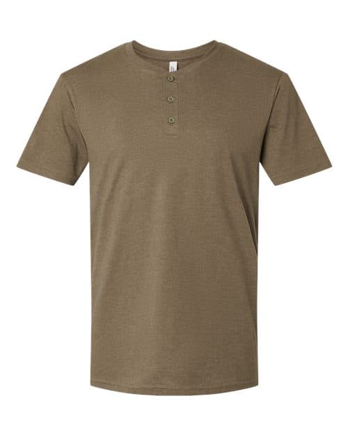 American Apparel Unisex CVC Henley Tee
