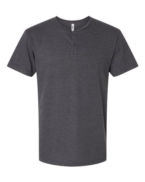 American Apparel Unisex CVC Henley Tee