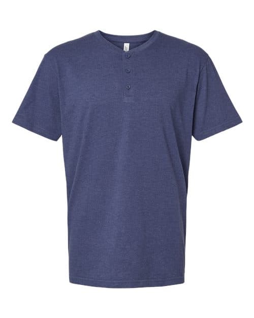 American Apparel Unisex CVC Henley Tee