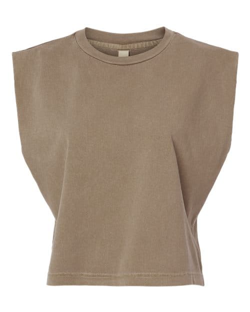 American Apparel Women's Heavyweight Cotton Garment-Dyed Muscle Tee