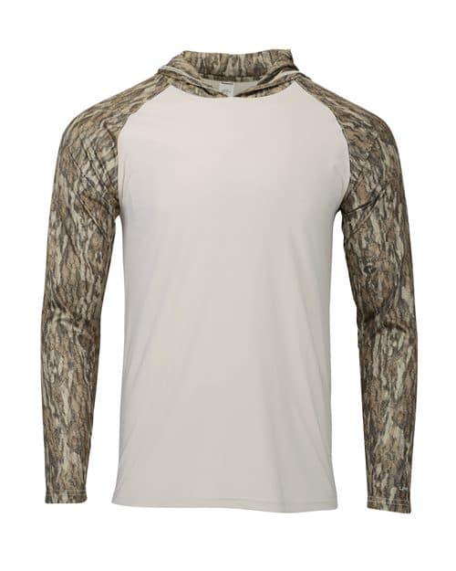 Paragon Men's Biloxi Performance Colorblocked Hooded Long Sleeve T-Shirt