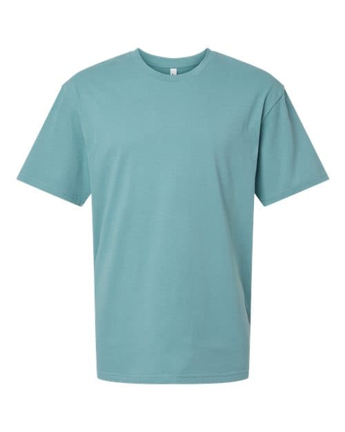 American Apparel Unisex Sueded Tee in Sueded Arctic
