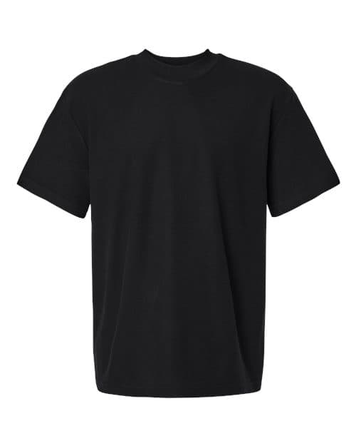 American Apparel Unisex Pique Mock Neck Tee