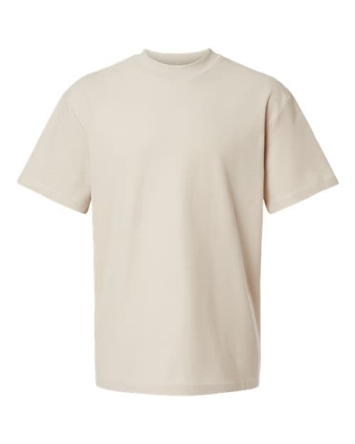 American Apparel Unisex Pique Mock Neck Tee