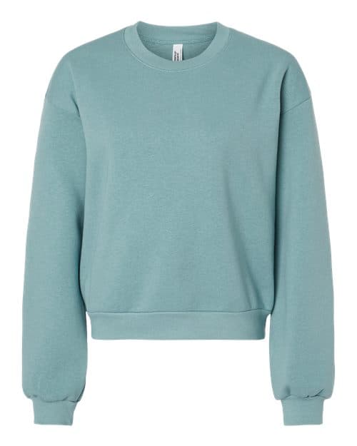 American Apparel Women's ReFlex Fleece Crewneck Sweatshirt in Arctic