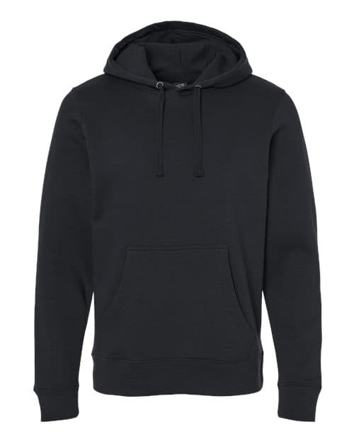 J. America Unisex BTB Fleece Hooded Sweatshirt in Black